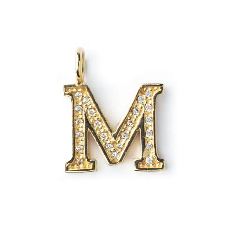 ciondolo lettera m oro dolce gabbana
